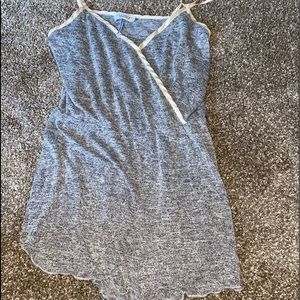 Grey and pink romper